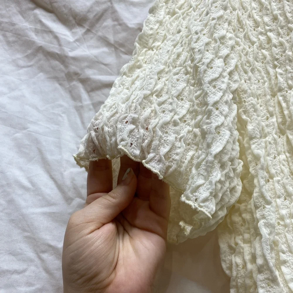 Shein Plus Eyelet Textured Tee - Picture 6 of 15